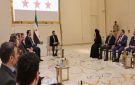 الرئيس الشرع يلتقي مجموعة من الجالية السورية في دولة قطر - sy