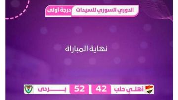 بردى يبلغ الدور النهائي بدوري كرة السلة للسيدات