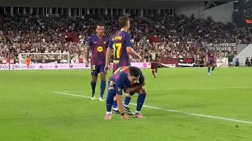 روني بردغجي يخطف الأنظار بهدفه الأول مع برشلونة باحتفال كرتوني (فيديو - صورة) روني بردغجي يخطف الأنظار بهدفه الأول مع برشلونة باحتفال كرتوني (فيديو - صورة)