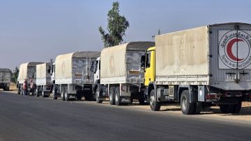 سوريا.. قافلة مساعدات جديدة تتوجه إلى السويداء (صور)