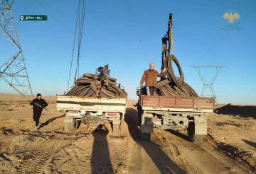 السلطات السورية تحبط محاولة سرقة كابلات التوتر العالي جنوب دمشق (صور) السلطات السورية تحبط محاولة سرقة كابلات التوتر العالي جنوب دمشق (صور)