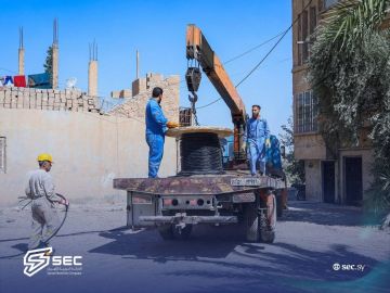 كهرباء ديرالزور: استمرار أعمال تحسين ورفع كفاءة الشبكة الكهربائية 