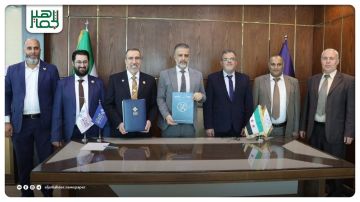 جامعة حلب توقع مذكرة تعاون مع شركة EMPC لتعزيز التدريب والربط بالقطاع الصناعي جامعة حلب توقع مذكرة تعاون مع شركة EMPC لتعزيز التدريب والربط بالقطاع الصناعي
