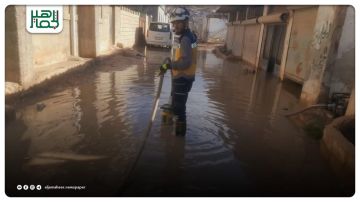 جهود ميدانية لمواجهة تداعيات الهطولات المطرية في محافظة إدلب جهود ميدانية لمواجهة تداعيات الهطولات المطرية في محافظة إدلب