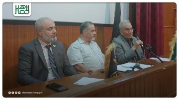 اثر البيان اللغوي القرآني في السلم المجتمعي في ندوة حوارية بجامعة حلب اثر البيان اللغوي القرآني في السلم المجتمعي في ندوة حوارية بجامعة حلب