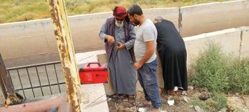 جهود متواصلة لإعادة تأهيل محطة ري الزر (القطاع السادس) في ريف دير الزور الشمالي جهود متواصلة لإعادة تأهيل محطة ري الزر (القطاع السادس) في ريف دير الزور الشمالي