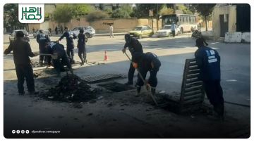 تعزيل وصيانة 105 مصاف مطرية في حلب لتحسين تصريف مياه الأمطار تعزيل وصيانة 105 مصاف مطرية في حلب لتحسين تصريف مياه الأمطار