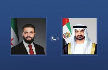 الشرع والرئيس الاماراتي يبحثان توسيع الشراكات و تعزيز التعاون الاقتصادي والاستثماري الشرع والرئيس الاماراتي يبحثان توسيع الشراكات و تعزيز التعاون الاقتصادي والاستثماري