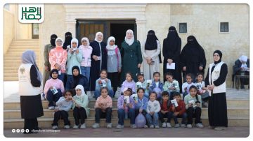 يوم بيئي لأطفال مدرسة بيت العيلة في إدلب يوم بيئي لأطفال مدرسة بيت العيلة في إدلب