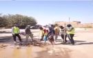 مجلس مدينة القورية ينجز أعمال تسليك وتأهيل خط الصرف الصحي