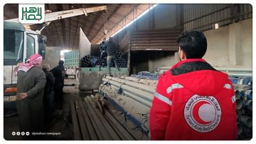 سلم الهلال الأحمر العربي السوري، مؤسسة مياه الشرب في إدلب، أنابيب فولاذية بطول 5,108 متر، و914 وصلة (فلنجاة) بأقطار متعددة، بدعم اللجنة الدولية للصليب الأحمر، لدعم أعمال الإصلاح وتحسين الخدمات في مناطق العائدين سلم الهلال الأحمر العربي السوري، مؤسسة مياه الشرب في إدلب، أنابيب فولاذية بطول 5,108 متر، و914 وصلة (فلنجاة) بأقطار متعددة، بدعم اللجنة الدولية للصليب الأحمر، لدعم أعمال الإصلاح وتحسين الخدمات في مناطق العائدين