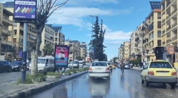 خروج أصحاب البسطات في مظاهرة بحي الفرقان في مدينة حلب