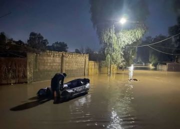 نزوح عشرات العائلات جراء فيضان نهر الخابور واجتياح المياه للمنازل في أحياء الحسكة