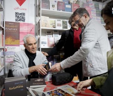 خليل صويلح يوقع جنة البرابرة في معرض دمشق للكتاب خليل صويلح يوقع جنة البرابرة في معرض دمشق للكتاب