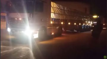 شاحنات الطحين الحكومي تصل إلى السويداء للمرة الأولى منذ يوليو الماضي (فيديو)