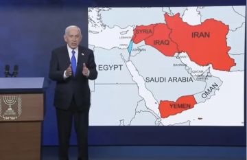 نتنياهو يستعرض خريطة للشرق الأوسط.. ويضع سوريا والعراق في دائرة الصراع مع إسرائيل