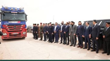 الافتتاح الرسمي لمعبر التنف الوليد بين سوريا والعراق