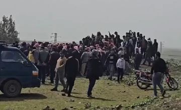 تشييع شاب سوري في ريف القنيطرة قتلته القوات الإسرائيلية