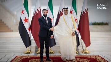 الشرع يبحث مع أمير قطر تطوير العلاقات الثنائية وتعزيز الربط التجاري