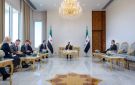الشرع يلتقي توماس باراك بدمشق ويبحث معه التطورات بسوريا والمنطقة