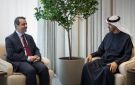 وزير الخارجية السوري يلتقي رئيس الإمارات وينقل له رسالة من الشرع