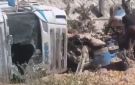 3 وفيات إثر اصطدام سيارة شحن محملة بالخضار على طريق خان شيخون جنوب إدلب
