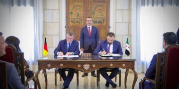 سوريا وألمانيا توقعان اتفاقية تشكيل لجنة مشتركة لتعزيز التعاون الثنائي سوريا وألمانيا توقعان اتفاقية تشكيل لجنة مشتركة لتعزيز التعاون الثنائي
