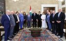 رئيس لبنان: زيارة الشيباني لبيروت تزيل مخاوف من وجود نية سوريا بالتدخل في لبنان