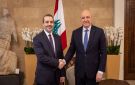 الشيباني يبحث في بيروت تعزيز العلاقات السورية اللبنانية ويلتقي الرئيس جوزيف عون