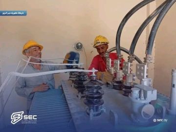 استمرار أعمال مد كابلات الكهرباء بين محطة غرانيج وبلدة البحرة