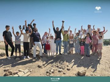 أطفال القورية في رحلة إلى آثار ترقا التاريخية أطفال القورية في رحلة إلى آثار ترقا التاريخية