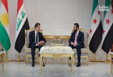 الشرع يستقبل بارزاني في دمشق ومباحثات لتعزيز التعاون الاقتصادي والتنسيق الإقليمي الشرع يستقبل بارزاني في دمشق ومباحثات لتعزيز التعاون الاقتصادي والتنسيق الإقليمي