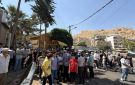 احتجاجات في عين منين على خلفية أزمة مياه