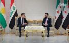 الشرع يستقبل بارزاني في دمشق ومباحثات لتعزيز التعاون الاقتصادي والتنسيق الإقليمي