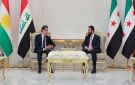 الشرع يبحث مع رئيس إقليم كردستان العراق العلاقات الثنائية والأوضاع في المنطقة