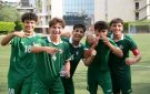 عزام سليمان لاعب نادي الفتوة يسجل هدف التعادل الثاني لمنتخب الناشئين 