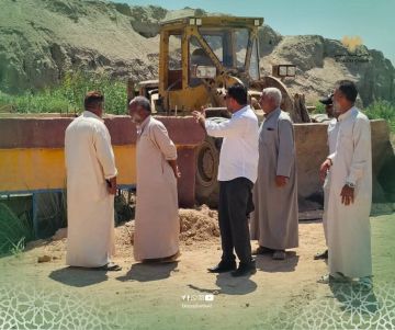 تفقد سير العمل في محطة مياه أبو الحسن بريف هجين تفقد سير العمل في محطة مياه أبو الحسن بريف هجين