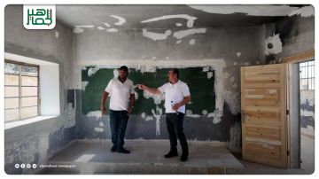 انطلاق أعمال تأهيل وصيانة مدرسة الرضوانية شرق حلب انطلاق أعمال تأهيل وصيانة مدرسة الرضوانية شرق حلب