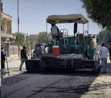 أعمال تأهيل للطريق الممتد من الجسر الحربي وصولا إلى الجسر الترابي بمدينة دير الزور أعمال تأهيل للطريق الممتد من الجسر الحربي وصولا إلى الجسر الترابي بمدينة دير الزور