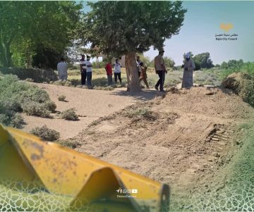 تحديد المسار الفعلي لطريق الكورنيش في مدينة هجين بربف ديرالزور الشرقي تحديد المسار الفعلي لطريق الكورنيش في مدينة هجين بربف ديرالزور الشرقي