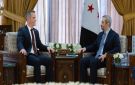 حفل استقبال لوفد اقتصادي أمريكي في مقر الخارجية بدمشق