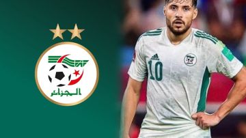 البلايلي يغادر تربص منتخب الجزائر بسبب الاصابة