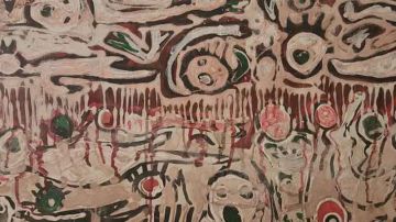 لوحة حين انكسرت مكابح القلم للفنان سامي بن عامر: ..سفر داخلي نحو عمق الإنسان