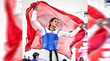 وفاء المسغوني تكتب التاريخ.. وتتوج بذهبية بطولة العالم للتايكوندو  وفاء المسغوني تكتب التاريخ.. وتتوج بذهبية بطولة العالم للتايكوندو