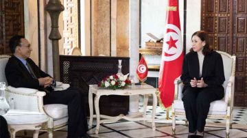 خلال لقاء رئيسة الحكومة بوزير الاقتصاد والتجارة الليبي... الترفيع في المبادلات وبناء شراكات استراتيجية خلال لقاء رئيسة الحكومة بوزير الاقتصاد والتجارة الليبي... الترفيع في المبادلات وبناء شراكات استراتيجية