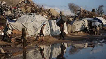 شهداء بنيران الاحتلال في غزة والنازحون يصارعون البرد والسيول شهداء بنيران الاحتلال في غزة والنازحون يصارعون البرد والسيول