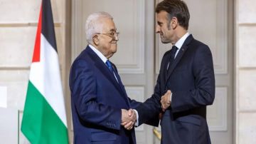 ماكرون وعباس يعلنان تشكيل لجنة لصياغة دستور دولة فلسطين ماكرون وعباس يعلنان تشكيل لجنة لصياغة دستور دولة فلسطين