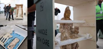 بعد نقلها الى روما لترميمها، استلام متحف باردو 30 قطعة أثرية تم اكتشافها في موقع زاما