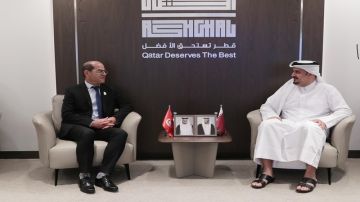 وزير التجهيز يتباحث مع رئيس هيئة الأشغال العامة القطرية تطوير التعاون الفني