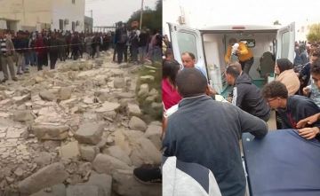 سيدي بوزيد : وفاة ثلاثة تلاميذ إثر سقوط جزء من جدار بالمعهد الثانوي بالمزونة